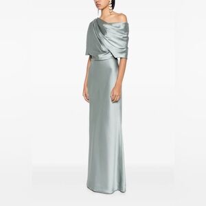 Amsale New York Slouch Dress Formal Gown Jade size 4 Mother